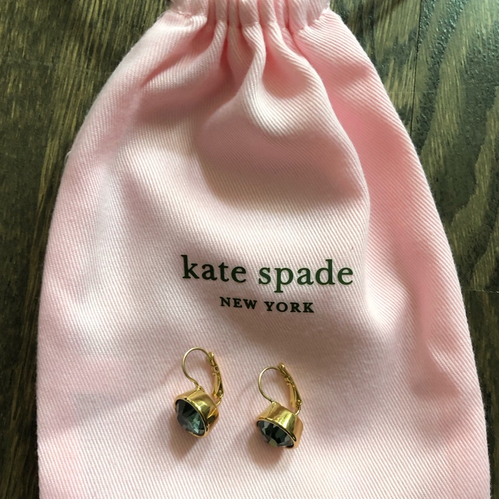 Kate Spade Aquamarine Lever-back Drop Earrings